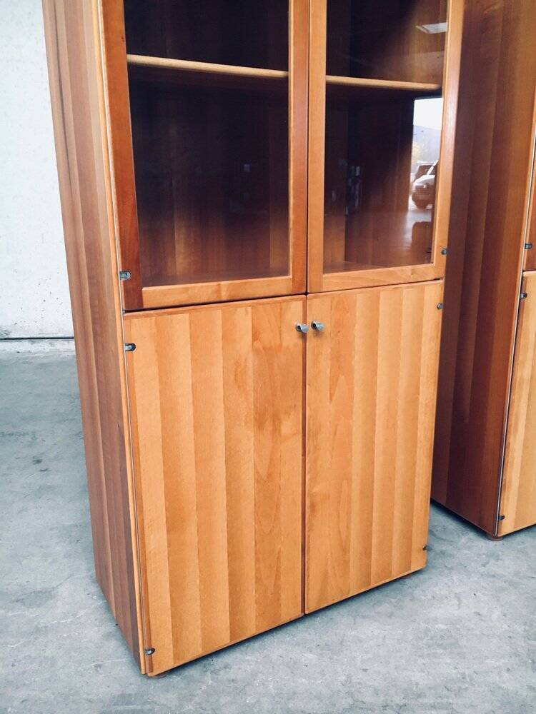 Torcello Series Display Cabinet Set by Afra & Tobia Scarpa for Stildomus, Italy, 1980s, Set of 2