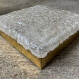 Vintage 70s square ceiling or wall light