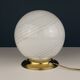 Vintage table lamp in white Murano glass, Italy, 1970s.