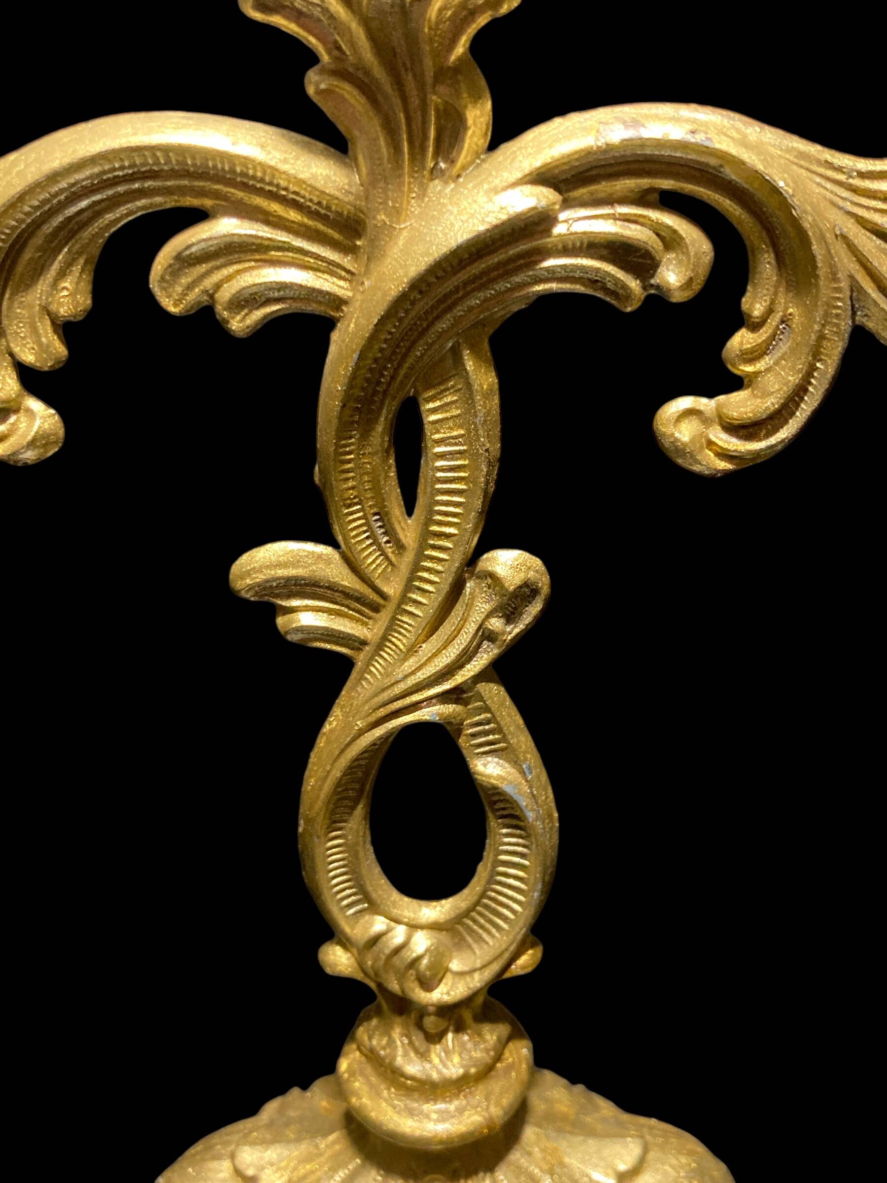 Pair of brass candlesticks