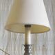 Table lamp in tin, candlestick shape - mid 20th century.