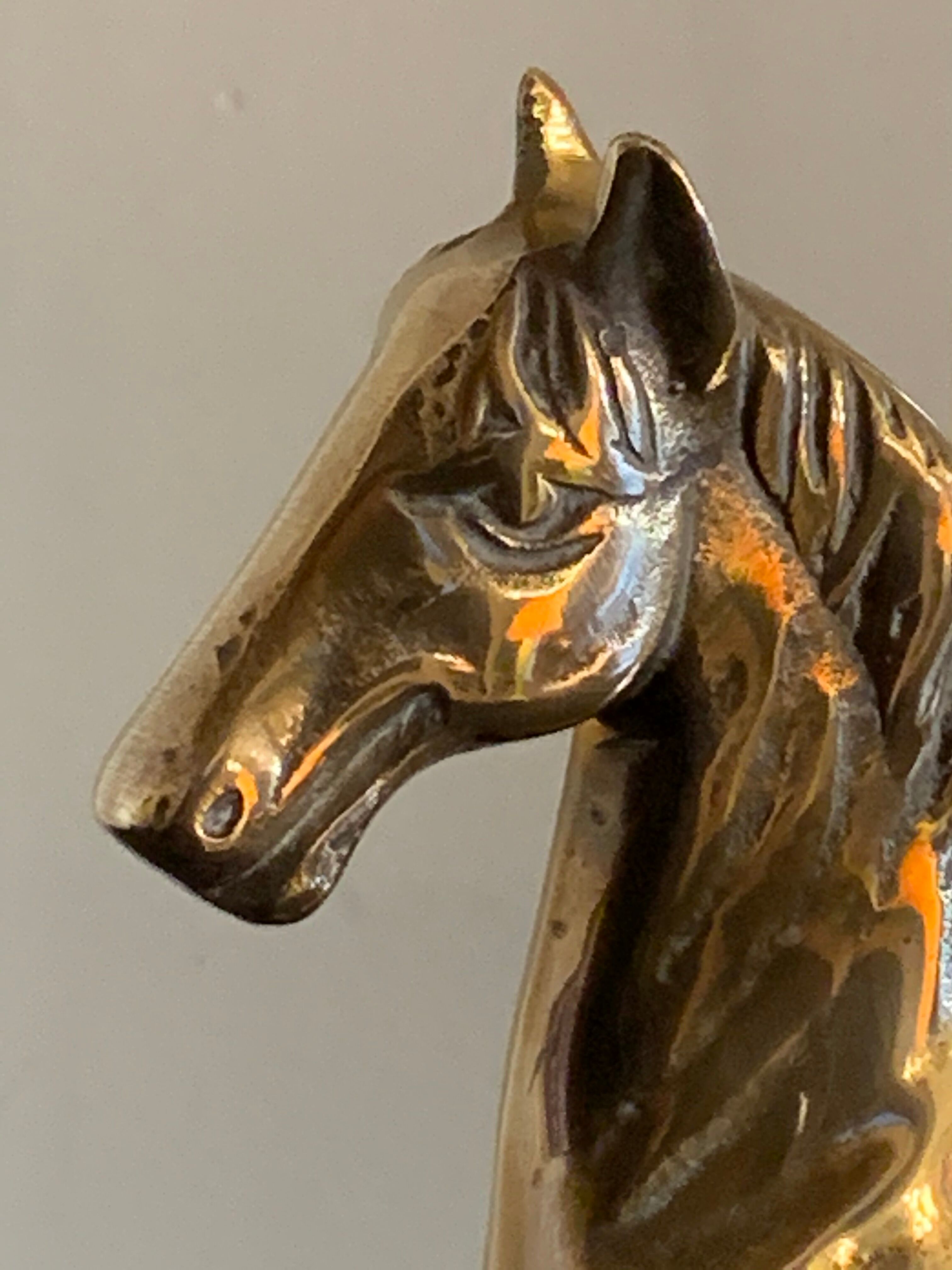 Brass horse lamp 1970