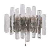 Wall lamp with ice glass made by J.T. Kalmar,1960s