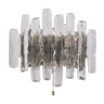 Wall lamp with ice glass made by J.T. Kalmar,1960s