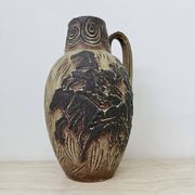 Vase vintage Scheurich d'Allemagne de l'Ouest à décor de chevaux, années 1970