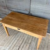 Raw wood country table