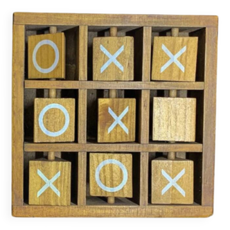 Morpion vintage en bois