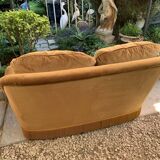 Golden velvet toad sofa