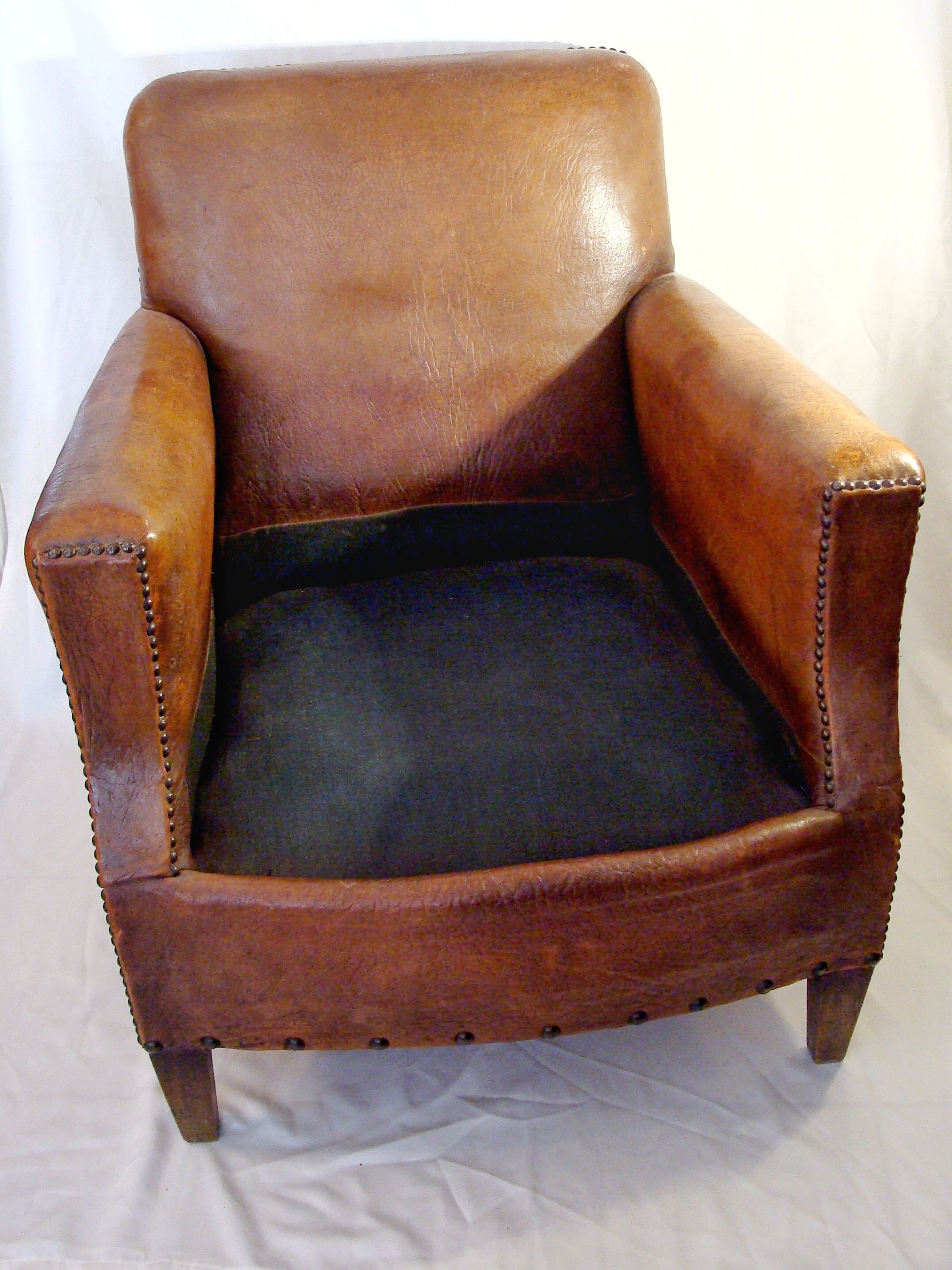 Wheelchair club art deco leather
