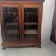Display cabinet at counter height in mahogany and veneer, 19th century.