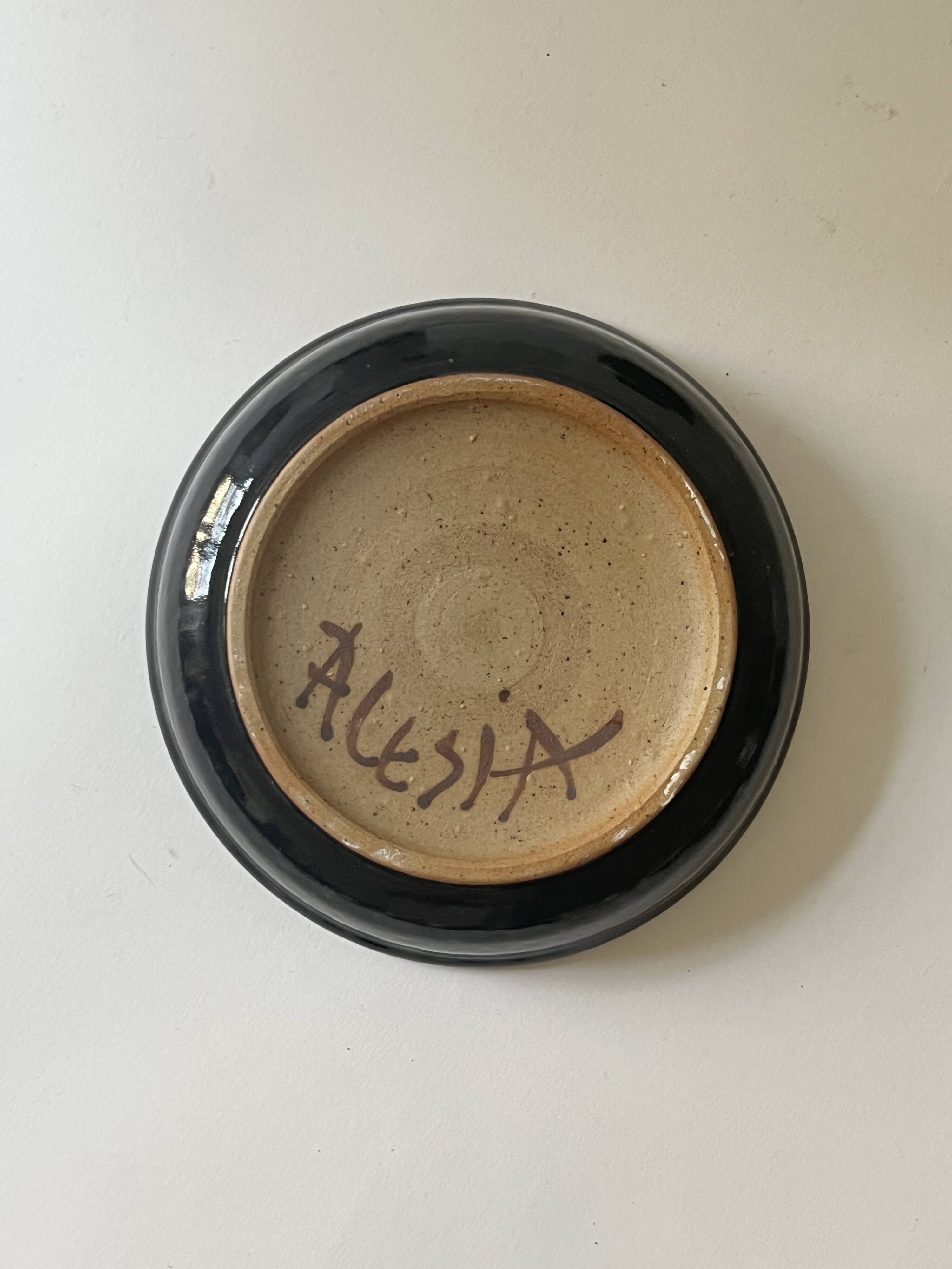 Empty pocket / Ceramic bowl in glazed and signed stoneware