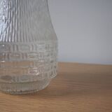 1960S MCM Patterned Pressed Glass Vase