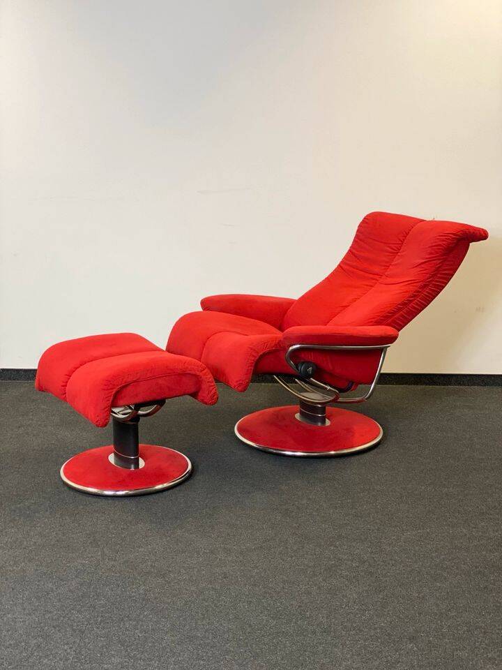Ekornes Stressless Soul & Blues Suite – in Red Alcantara