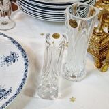 2 crystal vases of arques