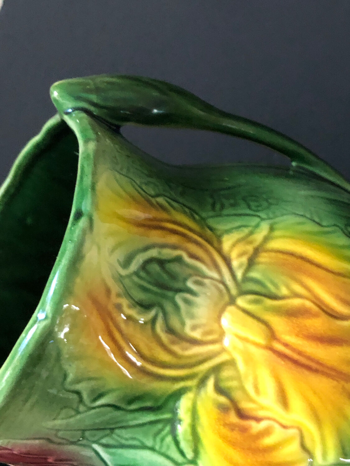 Old vase in Barbotine Saint Clément