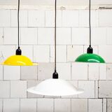 Lampades Lampiatta enamelled by Jonathan De Pas & Donato Durbino & Paolo Lomazzi for Stilnovo, 1971, set of 3.