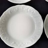 6 deep plates, with a calotte in Limoges porcelain by Ph. Deshoulières