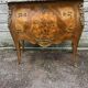 Louis XV style chest of drawers, inlaid with flowers