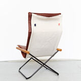 Takeshi Nii folding chair and ottoman "NychairX", 1970