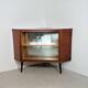 Vintage hoekkast met draaiende bar