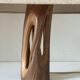 Vintage openwork wood lamp annees 60