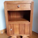 Art deco wooden bedside table
