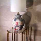 Ceramic lamp geometric cubism pablo style 45x22