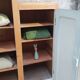 Vintage asymmetrical cabinet