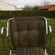 Chair tubular in Brown velvet of the 1970s