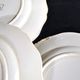 Sarreguemines set of 6 flat plates Obernai village Alsace by Loux