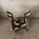 Brutalist bronze candleholder, 1970s