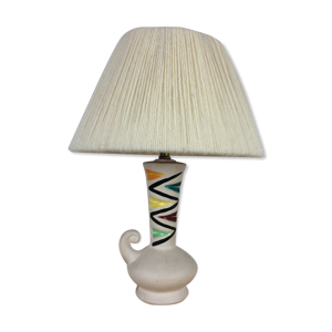 Lampe céramique années - blanche