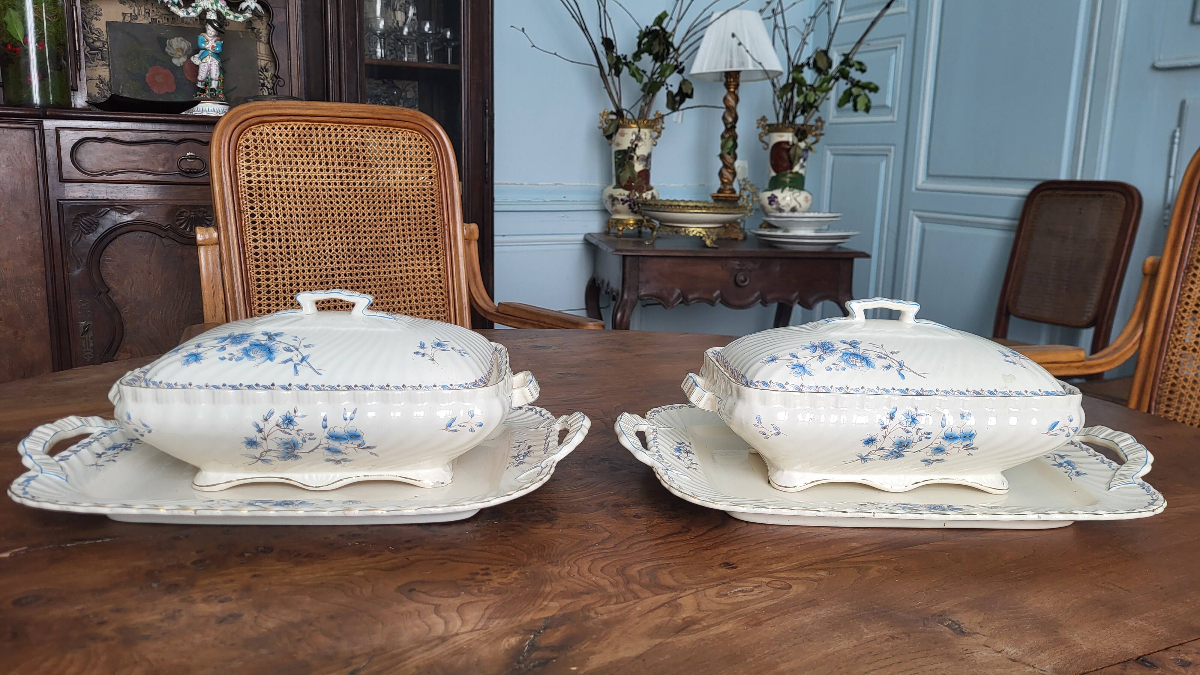 Petrus Regout 19th century dinner service 115 pieces