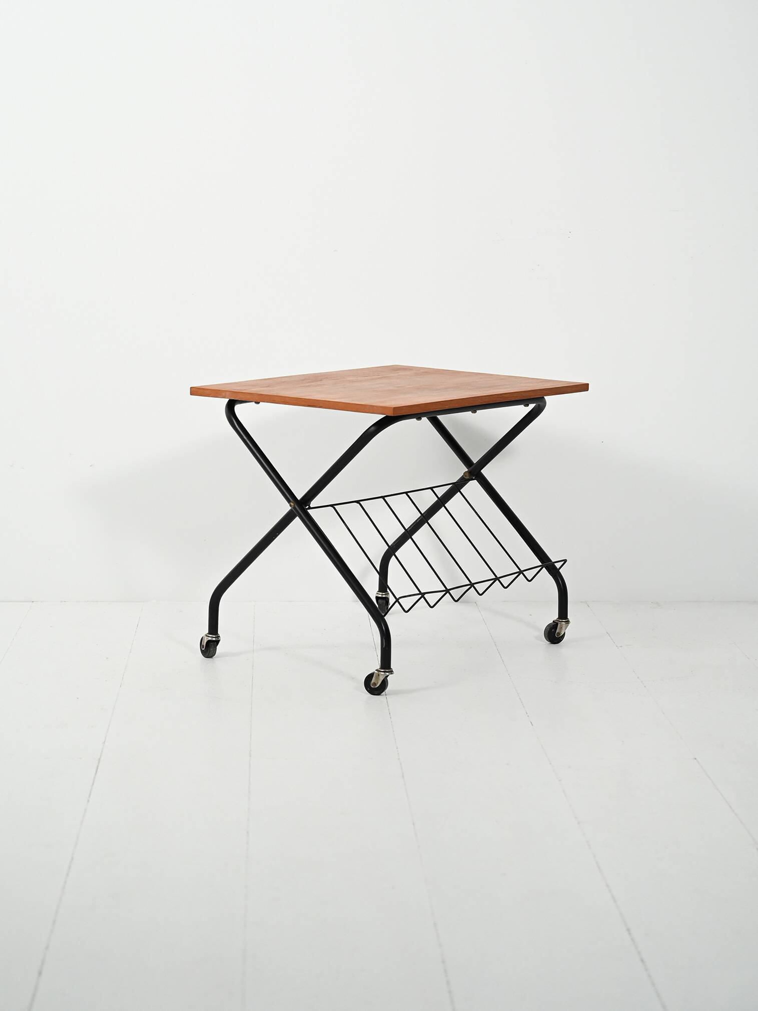 Scandinavian coffee table with magazine rack, 1960s–70s