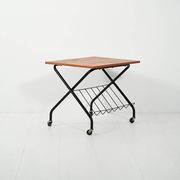 Table basse scandinave avec porte-revues, années 1960-70