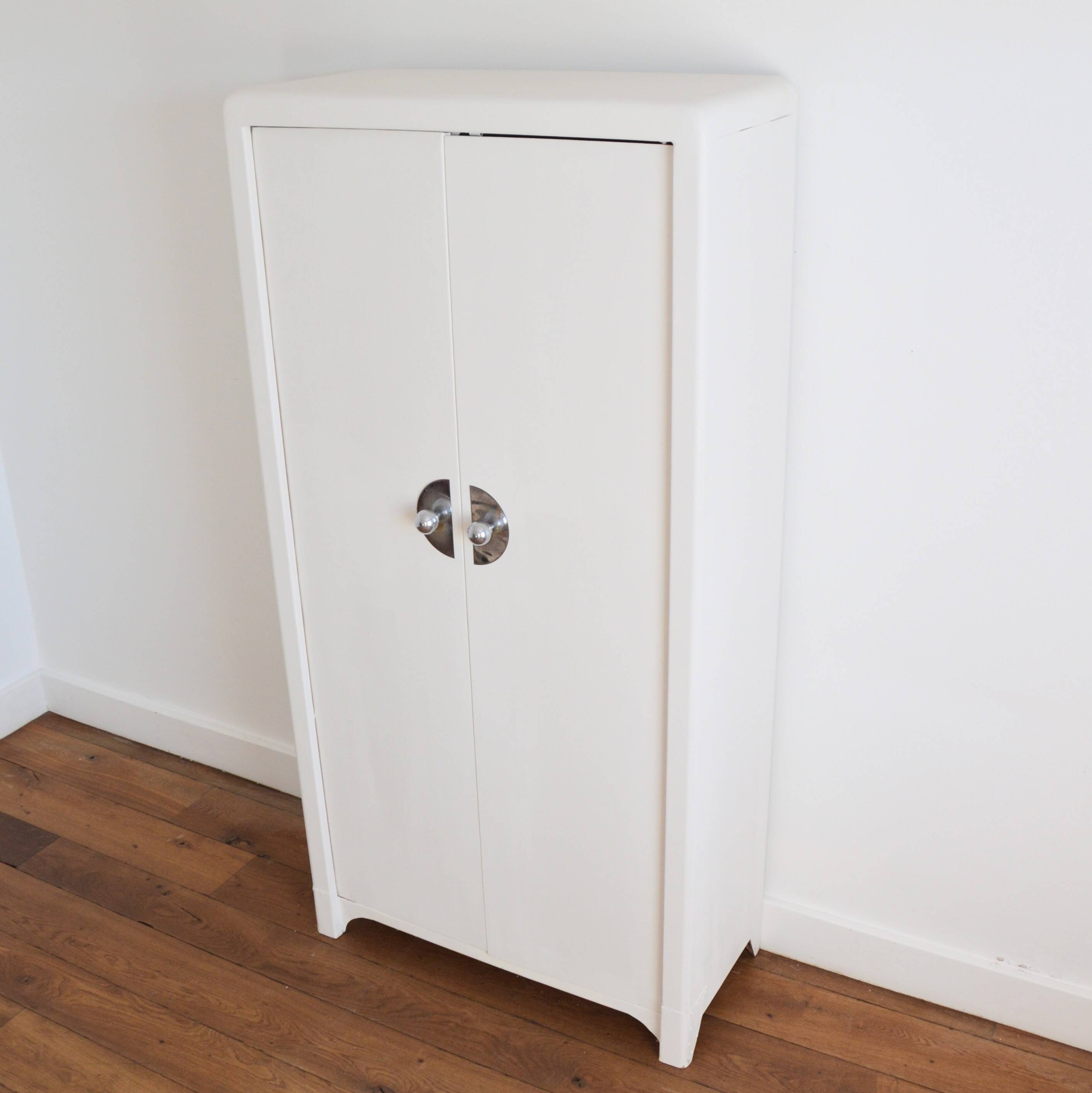 Vintage Mado metal storage cabinet from the 1950s.