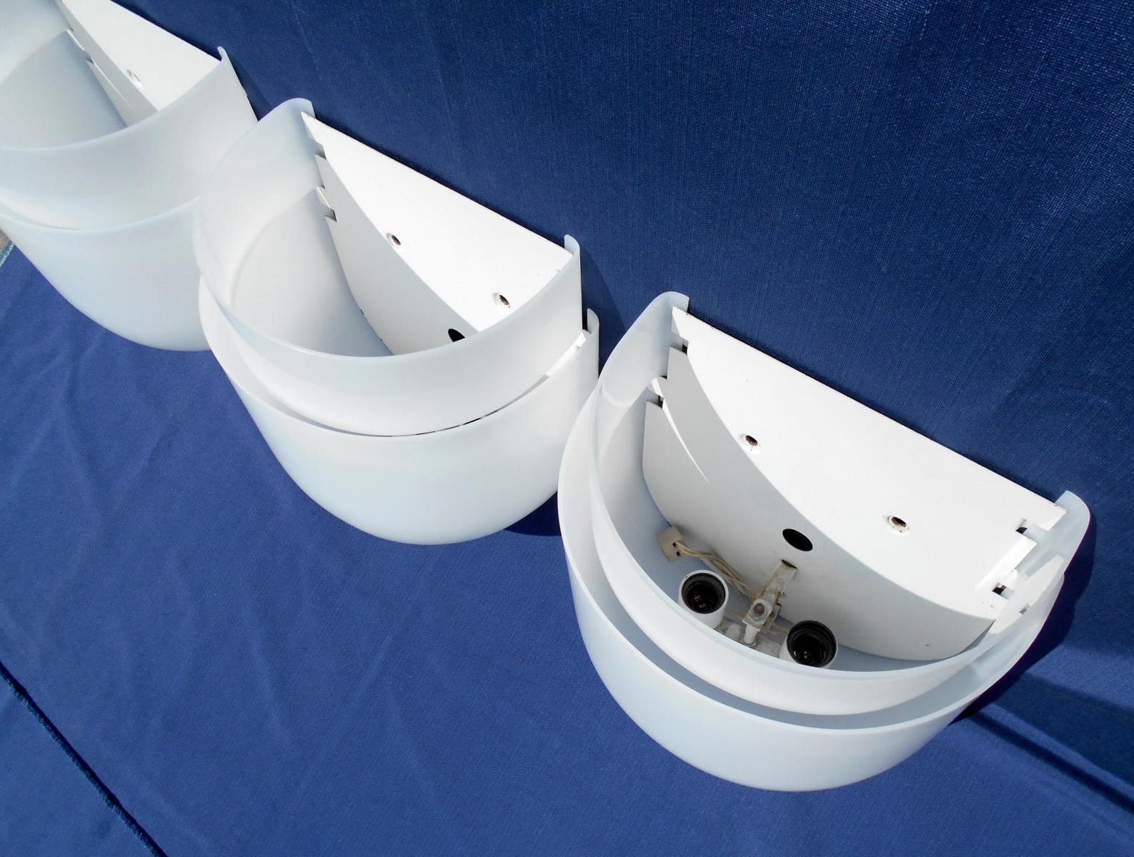 Set of 3 sconces by Sergio Asti to Candle Italy 1960