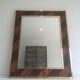 Miroir en marqueterie de bois et laiton