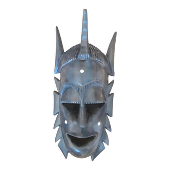 African mask in solid wood