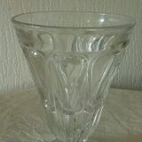 Vase a violettes en verre taille charles x