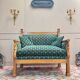 19th century Empire period cherry wood wall bench