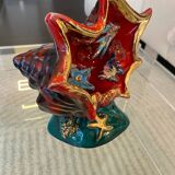 Vintage Vallauris Night Light Lamp in the Shape of a Shell