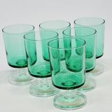 6 verres Luminarc vert