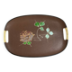 Glittery flower tray with handles scoubidou japan