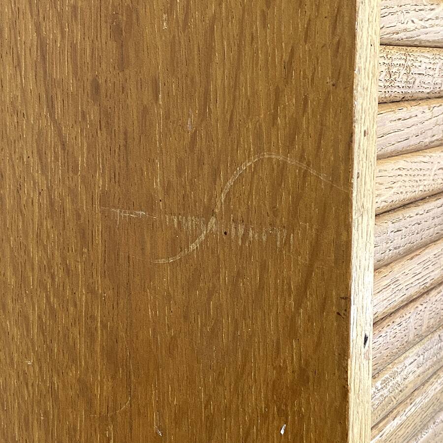 Vintage 60's curtain file cabinet