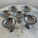 Set of 6 stainless steel cups