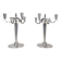 Sculptural Art Deco set of chandeliers in tin, Sweden, 1940s.