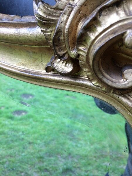 Large golden mirror late 19th