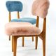 Pink and blue chairs