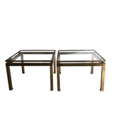 Pair of end tables by Guy Lefèvre circa 1970